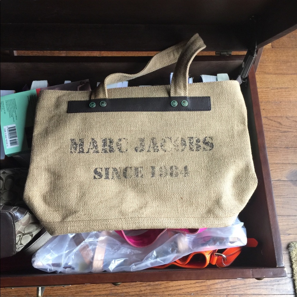 Marc by Marc Jacobs tote burlap large brand new